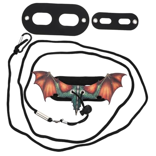 YARNOW Reptilien Hundegeschirr Dekoratives Langlebiges aus Hochwertigem Geeignet für Kleine Eidechsen und Haustiere Verstellbar Attraktives Design Orange für Sichere Aktivitäten von YARNOW