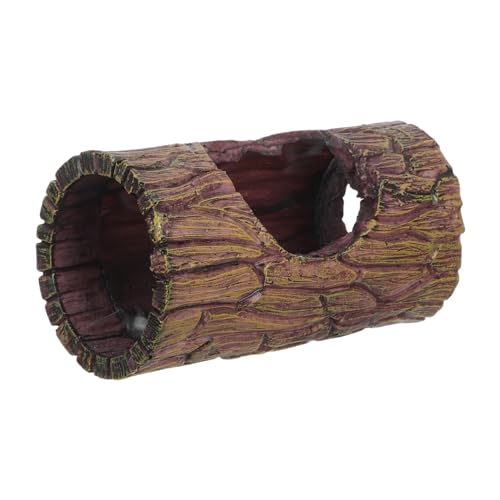 YARNOW Resin Reptile Bark Hideout mit Saugnapf Realistische Baumrinden-höhle als Versteck für Kleine Echsen Frösche und Schlangen Dekoratives Terrarium-zubehör für Gecko und Amphibien YARNOW Resin Reptile Bark Hideout mit Saugnapf Realistische Baumrinden-höhle als Versteck für Kleine Echsen Frösche und Schlangen Dekoratives Terrarium-zubehör für Gecko und Amphibien von YARNOW
