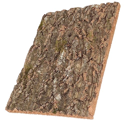 YARNOW Rinde Hintergrunddekoration Simulierte Rinde Korkrinde für Reptilien Korkhintergrund für Terrarium schmücken schleichtiere kletterwand Korkdekor für Terrarium Reptil Kork Coffee von YARNOW