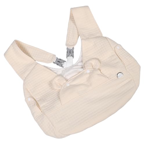 YARNOW Rucksack Für Haustiere Haustiertragerucksack Für Hunde Hundetragerucksack Kleiner Haustier-Rucksack Reisetasche Für Haustiere Trageschlaufe Für Hunde Baumwolle Beige von YARNOW