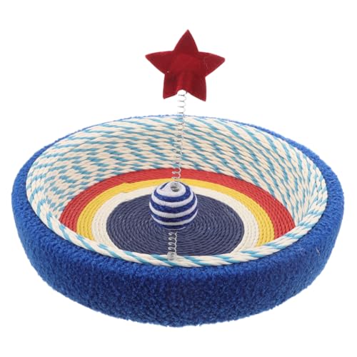 YARNOW Rundes Sisal Katzen Kratzbrett mit Integriertem Nest Kratzfest und Langlebig Kompakte Kratzmulde für Drinnen Fördert Natürliche und Ruhebedürfnisse von Katzen YARNOW Rundes Sisal Katzen Kratzbrett mit Integriertem Nest Kratzfest und Langlebig Kompakte Kratzmulde für Drinnen Fördert Natürliche und Ruhebedürfnisse von Katzen von YARNOW