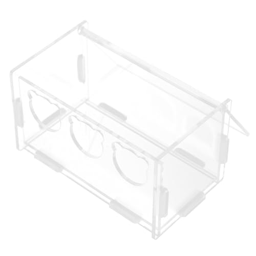 YARNOW Rutin Hühner futterbox Transparent Futtertrog aus Langlebigem Acryl mit Einfachem Zusammenbau und Bruchsicherer Schale zur Fütterung von Hühnern und Kleintieren Leicht zu Reinigen YARNOW Rutin Hühner futterbox Transparent Futtertrog aus Langlebigem Acryl mit Einfachem Zusammenbau und Bruchsicherer Schale zur Fütterung von Hühnern und Kleintieren Leicht zu Reinigen von YARNOW