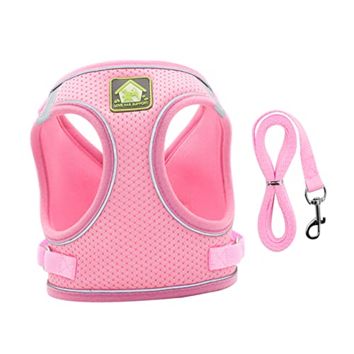 YARNOW Hundeweste Haustier Atmungsaktives Haustierleinen-Set Reflektierende Brustgurte Modisches Weste-Design Leicht Bequem von YARNOW