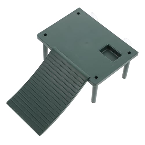 YARNOW Schildkröten-terrasse Reptil Tank Klettersteig Für Schildkröten Aqua Für Schildkrötenbecken Turtle Panzerzubehör Schildkrötengehege Haustier Green Plastik von YARNOW
