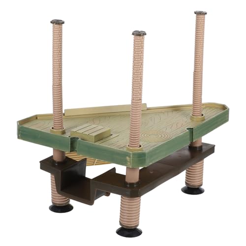 YARNOW Pet Turtle Floating Sunbathing Platform Adjustable Turtle Climbing Dock Für Aquarien Und Terrarien Geeignet Für Wasserschildkröten Und Reptilien Einfache Installation Und von YARNOW