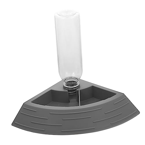 YARNOW Schildkrötentrinker Wassernapf für Reptilien Schildkrötenwasserschale Reptile Water Feeder Lizard Feeding Dish Futterautomat für Haustiere Reptilienfutterautomat Plastik Grey von YARNOW