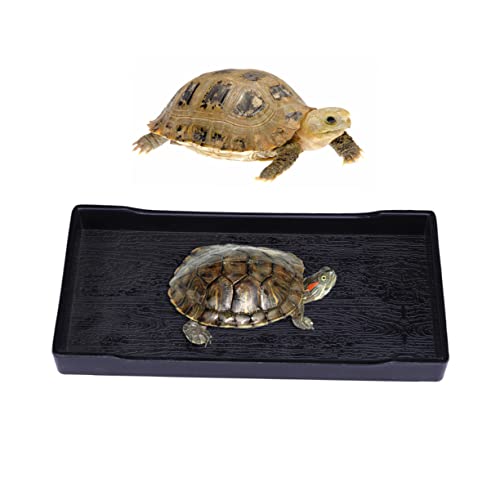 YARNOW Reptile Futter Und Wasserschale Für Schildkröten Schwarz Klein Für Futter Wasser Und Baden Mit Natürlicher Holzmaserung rutschfest Und Leicht Zu Reinigen YARNOW Reptile Futter Und Wasserschale Für Schildkröten Schwarz Klein Für Futter Wasser Und Baden Mit Natürlicher Holzmaserung rutschfest Und Leicht Zu Reinigen von YARNOW