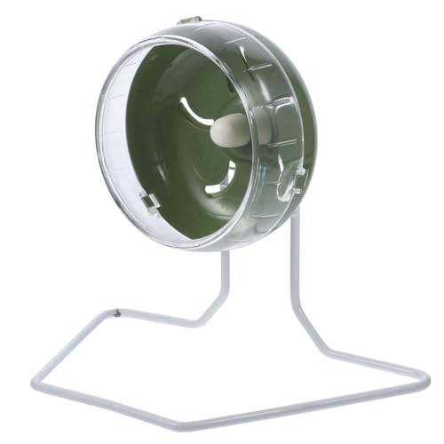 YARNOW Silent Hamster Laufrad mit Stabilem Stand Geräuscharm für Kleine Haustiere Hamster Rennmaus Zwerghamster Laufräder Kleintierzubehör Käfigspielzeug von YARNOW
