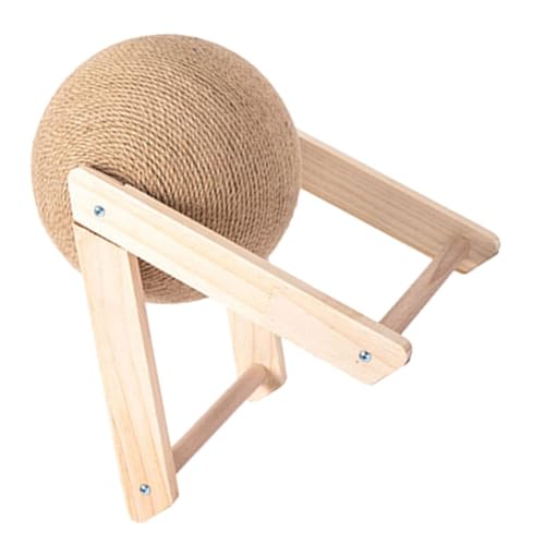 YARNOW Sisal Kratzball für Katzen aus Robustem Langlebiges Kratzspielzeug zur Krallenpflege Stressabbauendes Katzenspielzeug Stabiler Sisalball für Katzen Kratzen von YARNOW