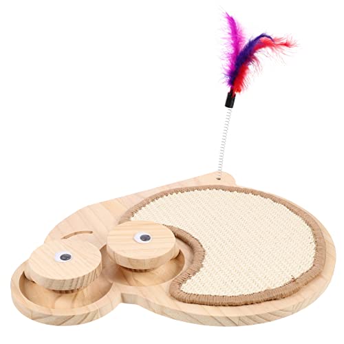 YARNOW Interaktives Sisal-kratzbrett Für Katzen Mit Drehscheibe Katzen- Und Kätzchenspielzeug Zum Trainieren Spielen Kratzmatte Für Die Gesundheit Von Haustieren YARNOW Interaktives Sisal-kratzbrett Für Katzen Mit Drehscheibe Katzen- Und Kätzchenspielzeug Zum Trainieren Spielen Kratzmatte Für Die Gesundheit Von Haustieren von YARNOW