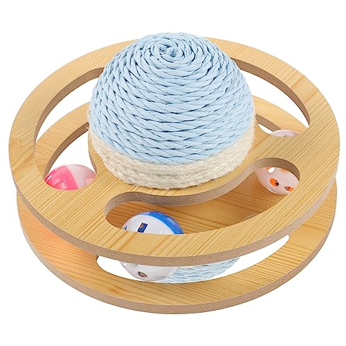 YARNOW Cat Scratching Post Aus Stabiler Kratzbaum Für Katzen Interaktives Spielzeug Aktivität Tragbar Und Dekorativ Für Glückliches Zuhause von YARNOW