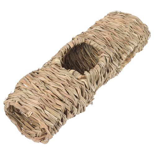 YARNOW Spielzeugtunnel Aus Stroh Klein Hamsterröhren Tunnel Hamster -versteck Meerschweinchen Lebensraum Haustier Hamster Grashaus Strohtunnel Für Hamster Gewebte Hamster-verstecktunnel YARNOW Spielzeugtunnel Aus Stroh Klein Hamsterröhren Tunnel Hamster -versteck Meerschweinchen Lebensraum Haustier Hamster Grashaus Strohtunnel Für Hamster Gewebte Hamster-verstecktunnel von YARNOW