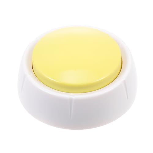 YARNOW Pet Dog Recordable Button Interaktiver Kommunikationsbutton Für Hunde Wiederverwendbare Sprachaufzeichnung Für Training Und Spiel Pädagogisches Spielzeug Für Haustiere Gelb von YARNOW