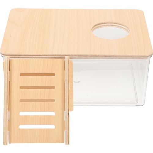 YARNOW Transparente Hamsterbadewanne Aus 2 Teiliges Set Mit Sandbad Box Und Holzleiter Für Hamster Und Zwerghamster Wiederverwendbare Hamster Badeeinrichtung Für EIN Sauberes YARNOW Transparente Hamsterbadewanne Aus 2 Teiliges Set Mit Sandbad Box Und Holzleiter Für Hamster Und Zwerghamster Wiederverwendbare Hamster Badeeinrichtung Für EIN Sauberes von YARNOW
