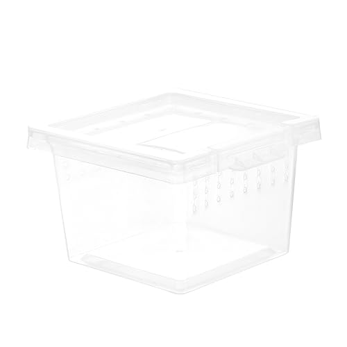 YARNOW Transparente Reptilien Futterbox Hochwertige Brutbox Für Spinnen Eidechsen Schildkröten Und Schlangen Terrarien Lösung Mit Stabiler Belüftung Und Hervorragendem von YARNOW