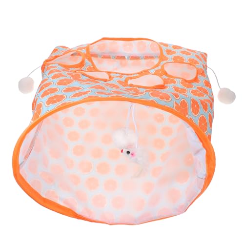 YARNOW Interaktives Katzenspielzeug Tunneltasche Haustiertunnel Für Indoor-Katzen Kätzchen-versteckspielzeug YARNOW Interaktives Katzenspielzeug Tunneltasche Haustiertunnel Für Indoor-Katzen Kätzchen-versteckspielzeug von YARNOW