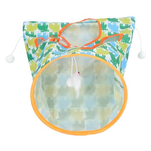 YARNOW Haustier-tunnelröhre Katzenspielzeug Für Drinnen Und Draußen Polyester-TAFT Katzentunneltasche Katzenjagdspiel von YARNOW