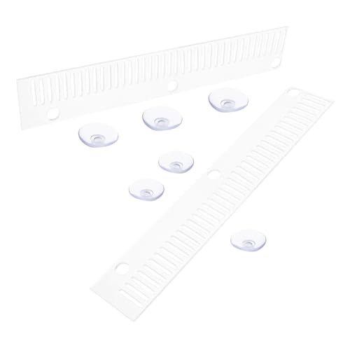 YARNOW 2stücke Fischtank Überlauf Comb Fischtrenner Und Überlaufverhinderung Für Aquarien Transparente Trennwand Mit Saugnäpfen Zur Effektiven Trennung Von Fischarten Und Vermeidung von YARNOW
