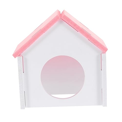 YARNOW Versteck Für Kleine Tiere Hamster -versteck Groß Haustier Hamsterhaus Hamsterspielhaus Hamster Schlafhaus Hamster Ruhenester Schlafhaus Für Igel Hamsternest PVC Rosa von YARNOW