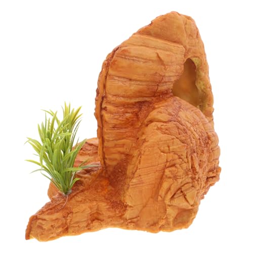 YARNOW Harz Hideout Cave Für Reptilien Schildkröten Aquarium Decor Realistische Gecko Gecko Hideout Habitat YARNOW Harz Hideout Cave Für Reptilien Schildkröten Aquarium Decor Realistische Gecko Gecko Hideout Habitat von YARNOW