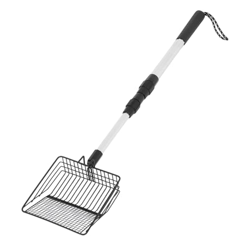 YARNOW Verstellbare Metall Katzenschaufel mit Ergonomischem Ausziehbarer für Effiziente von Katzenstreu und Hühnerställen Teilig von YARNOW