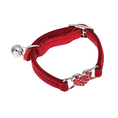 YARNOW Verstellbares Haustierhalsband Mit Personalisierbarem Herzdesign Für Hunde Und Katzen Weich Und Langlebig Ideal Für Jedes Haustier von YARNOW