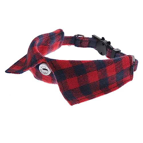 YARNOW Bezauberndes Katzenhalsband Mit Kätzchenschleife Und Glöckchen Weiches Material Verstellbare Größe Haustierbedarf Rot YARNOW Bezauberndes Katzenhalsband Mit Kätzchenschleife Und Glöckchen Weiches Material Verstellbare Größe Haustierbedarf Rot von YARNOW