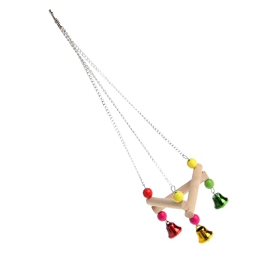 YARNOW Hängende Papagei Vogel Spielzeug Schaukel Holz Schaukel Ständer Für Papagei Vogel Spielzeug von YARNOW