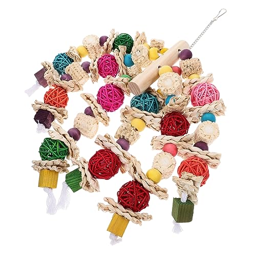 YARNOW Papageienspielzeug Holz Hängend Vogel Käfig Spielzeug Kauen Papagei Kleines Zartes Haustier Vogelkäfigbedarf Hängeaktivität YARNOW Papageienspielzeug Holz Hängend Vogel Käfig Spielzeug Kauen Papagei Kleines Zartes Haustier Vogelkäfigbedarf Hängeaktivität von YARNOW