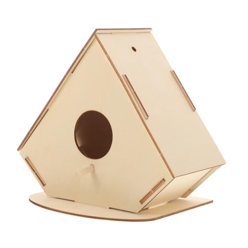 YARNOW Vogelhausspielzeug aus Holz Nest Vogelhäuschen für draußen Häuser kreativ Set für bausatz vogelfutterhaus bastelset holzspielzeug malen Vogelhaus Holzhandwerk hölzern von YARNOW