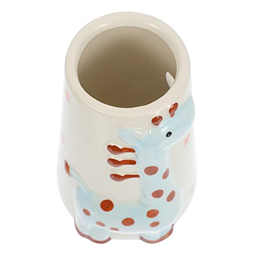 YARNOW Trinkflasche Für Hamster Keramik-Halterung Mit Giraffenform Cartoon-Design Und Einfach Zu Handhaben Bietet Bequeme Trinkposition Für Hamster von YARNOW