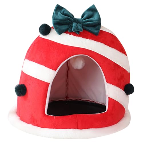 YARNOW Weihnachtshaustiernest Schlafunterlage für Katzen Kuschelbett für Katzen Welpenbett pet Bed Dog beds Hundebetten Katzenhaus dekoratives hundebett Atmungsaktives Katzenbett Tuch rot YARNOW Weihnachtshaustiernest Schlafunterlage für Katzen Kuschelbett für Katzen Welpenbett pet Bed Dog beds Hundebetten Katzenhaus dekoratives hundebett Atmungsaktives Katzenbett Tuch rot von YARNOW