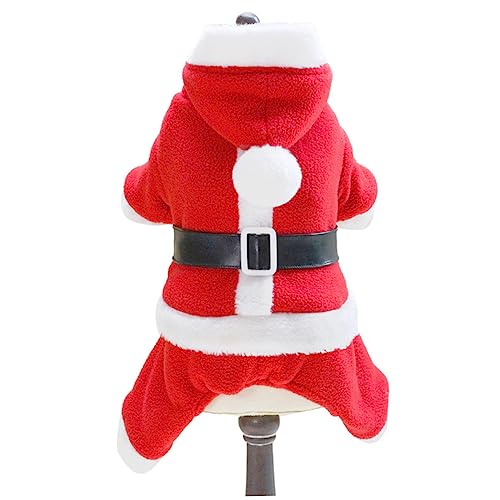 YARNOW Weihnachtsmann-hundekleidung Atmungsaktiv Partykostüm Warme Haustierkleidung von YARNOW