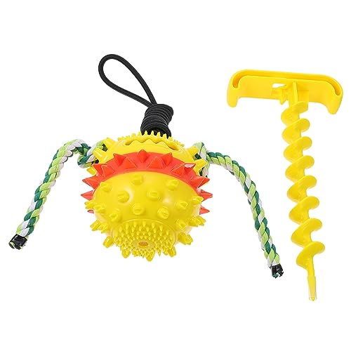 YARNOW Zähne ziehen Ball Spenderbälle für Hundefutter Hund Seil Spielzeug Dog chew Toy hundekauspielzeuge Spielzeug für Haustiere Backenzahnspielzeug für Hunde kauen Kordelzug Klangkugel YARNOW Zähne ziehen Ball Spenderbälle für Hundefutter Hund Seil Spielzeug Dog chew Toy hundekauspielzeuge Spielzeug für Haustiere Backenzahnspielzeug für Hunde kauen Kordelzug Klangkugel von YARNOW