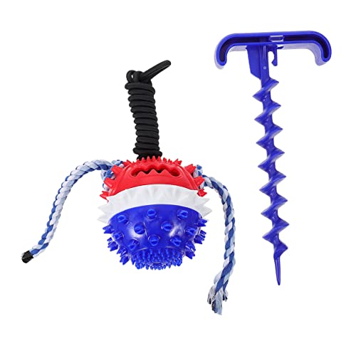 YARNOW Ball Für Hund Kauspielzeug Interaktives Haustier Spielzeug Outdoor Hund Molaren Spielzeug Knirschen Zähne Kordelzug Haustier Spielen von YARNOW