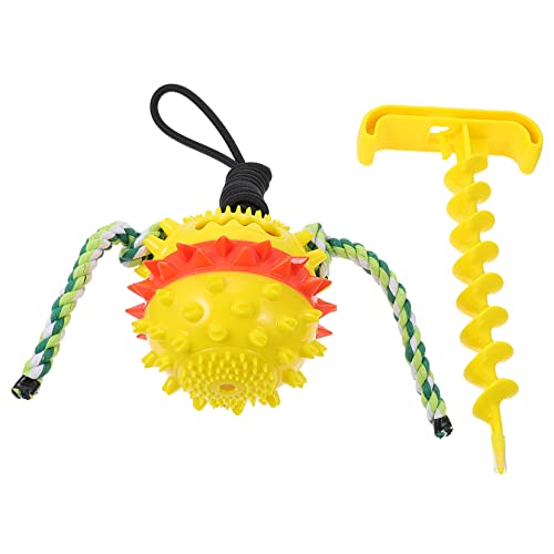 YARNOW Zähne ziehen Ball kleines Hundespielzeug Kauer Herzschlag-Welpenspielzeug Werfer Dog chew Toy hundekauspielzeuge zum Beißen von Hunden Backenzahn Plastik Yellow YARNOW Zähne ziehen Ball kleines Hundespielzeug Kauer Herzschlag-Welpenspielzeug Werfer Dog chew Toy hundekauspielzeuge zum Beißen von Hunden Backenzahn Plastik Yellow von YARNOW