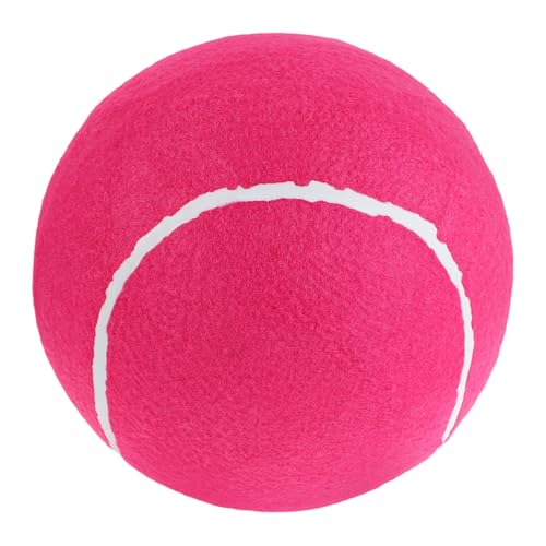 YARNOW aufblasbarer Tennisball für interaktives Familienfreundliches großen Hundeball Riesiger Hundetennisball Hundefußball Flanell Rosy von YARNOW