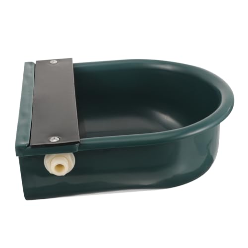 YARNOW hundenassfutter hundefutter Wassertränke für Vieh Tiertränke für Stall Geflügelfutter Spender für Wassernapf für Hunde Tierwasserer praktischer Viehwassernapf Plastik Dark Green von YARNOW