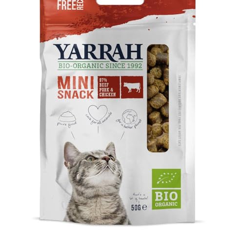 YARRAH Bio Mini Snack für Katzen, 1er Pack (1 x 50 g) von YARRAH