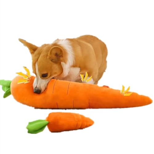 YASREKUYI Quietschendes Hundespielzeug für kleine Rassen, Karottenstil, Kauspielzeug für Hunde, große und kleine Hunde von YASREKUYI