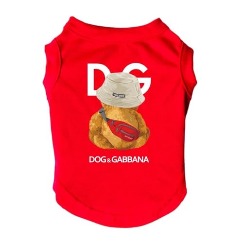 Haustierkleidung Haustier-Sommer-Shirt, modisch, Frühling, Sommer, klein, mittelgroß, Haustier-Katzenweste, Welpe, Trendige Hundekleidung(M) von YATINGZHANG