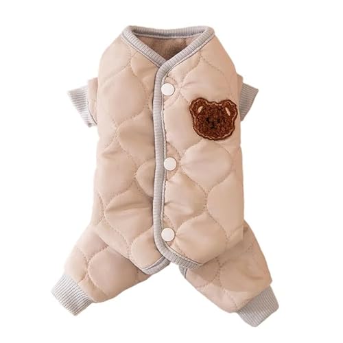 Haustierkleidung Hundekleidung, Haustierweste, Kostüm, Winterhundemantel, Welpen-Sweatshirt, warm(Brown,XXL) von YATINGZHANG