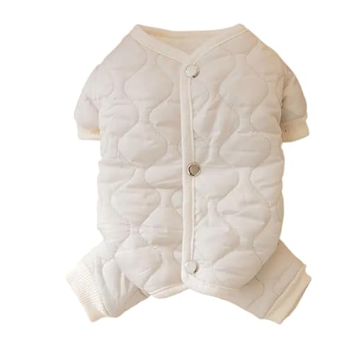 Haustierkleidung Hundekleidung, Haustierweste, Kostüm, Winterhundemantel, Welpen-Sweatshirt, warm(White,XXL) von YATINGZHANG