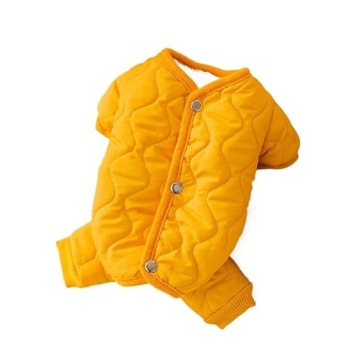 Haustierkleidung Hundekleidung, Haustierweste, Kostüm, Winterhundemantel, Welpen-Sweatshirt, warm(Yellow,M) von YATINGZHANG