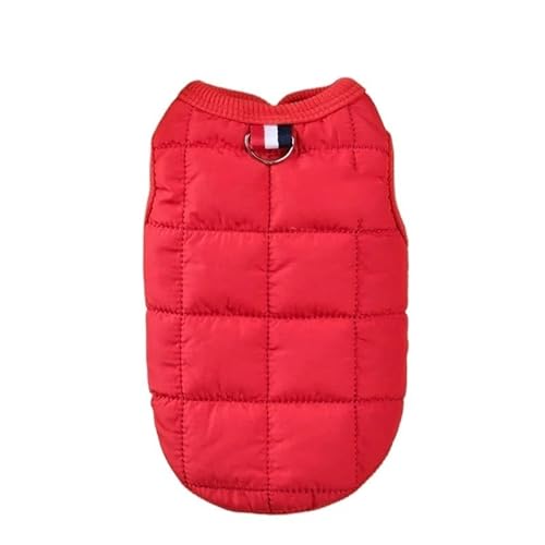 Haustierkleidung Hundekleidung Winter Warmer Haustiermantel Kleines mittelgroßes Hundekostüm(Red,XXL) von YATINGZHANG