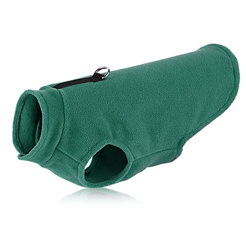Haustierkleidung Weiche Hundekleidung, warme Welpen-Hunde-Haustier-Winterkleidung, Jacke, Mantel, kleines, mittelgroßes Hunde-Outfit, S-2XL(Green,2XL) von YATINGZHANG