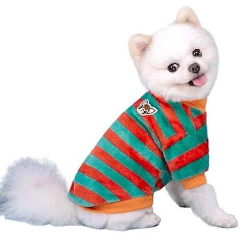 Haustierkleidung Winter Weiche Hunde Kleidung Mantel Warme Fleece Welpen for Kleine Mittelgroße Pullover Hoodie Sweatshirt Haustier Kostüme(Green,S) von YATINGZHANG