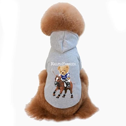 Haustierkleidung Winter warme Haustier Hund Kleidung süße Bär Hunde Hoodies for Welpen kleine mittelgroße(Gray,XXL) von YATINGZHANG