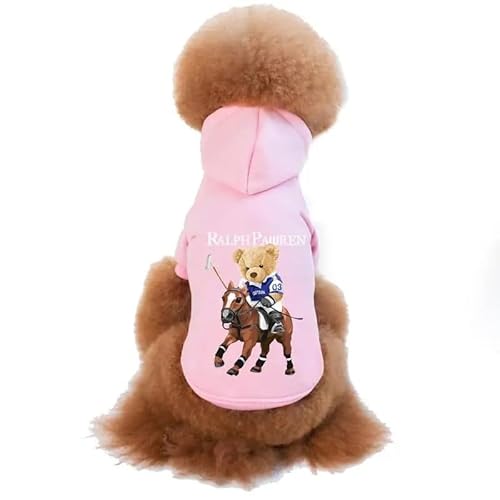 Haustierkleidung Winter warme Haustier Hund Kleidung süße Bär Hunde Hoodies for Welpen kleine mittelgroße(Pink,XL) von YATINGZHANG