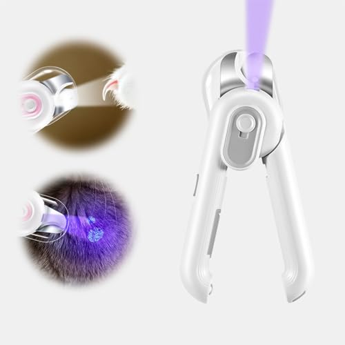 YATOSEEN Krallenschere für Hunde, Krallenschere Katzen mit Doppeltem LED Licht, Anti-Schnitt-Blutlinie, Erkennung von Katzenmoos, für kleine Hunde, Katzen Meerschweinchen und Vögel Nagelwerkzeug, Grau YATOSEEN Krallenschere für Hunde, Krallenschere Katzen mit Doppeltem LED Licht, Anti-Schnitt-Blutlinie, Erkennung von Katzenmoos, für kleine Hunde, Katzen Meerschweinchen und Vögel Nagelwerkzeug, Grau von YATOSEEN